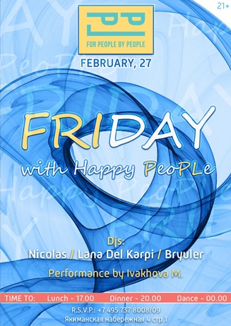 Friday with happy PeoPLe 