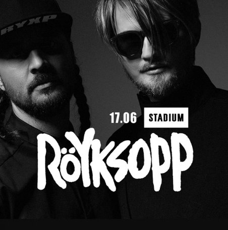 Röyksopp в клубе Stadium
